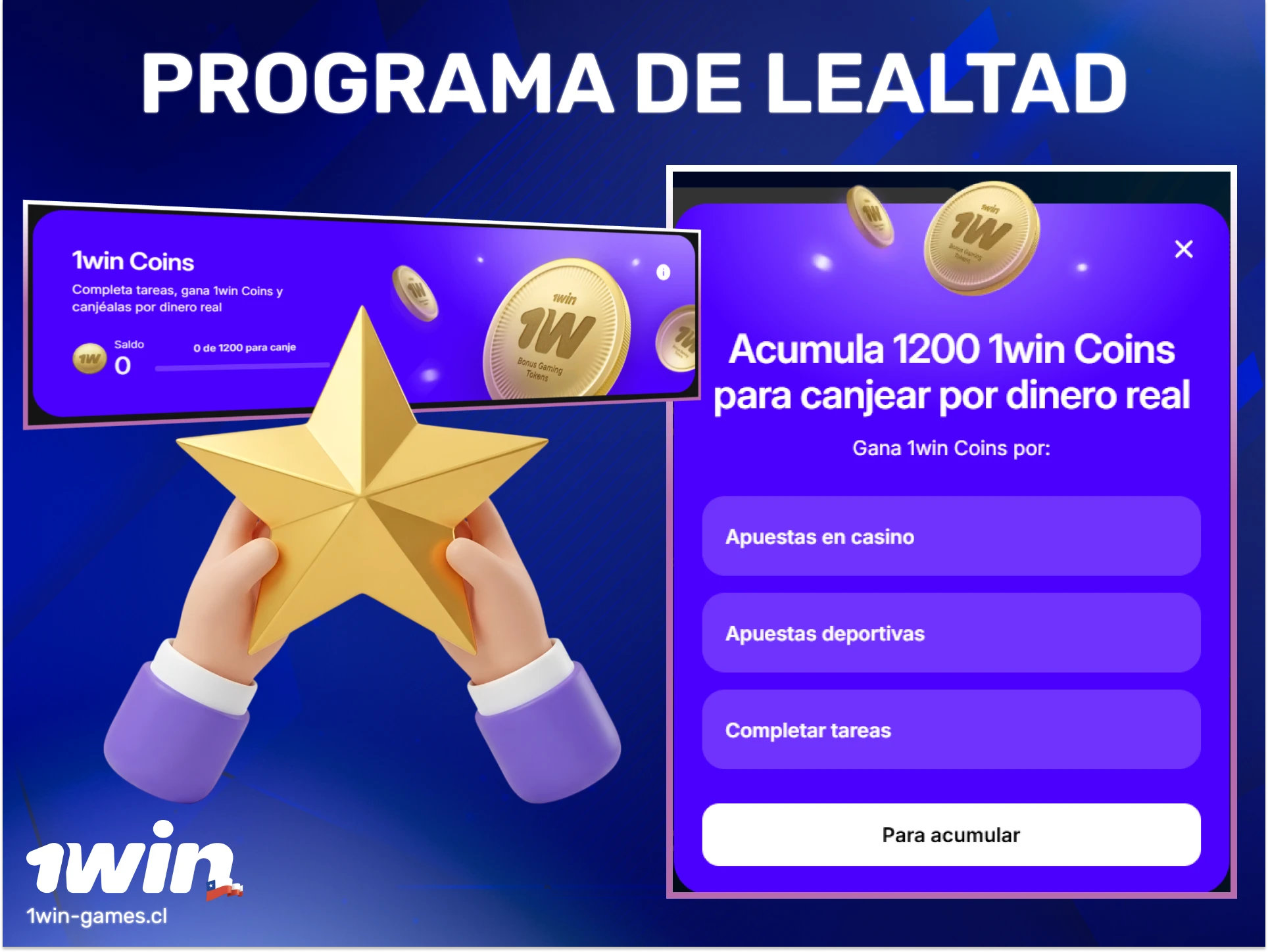 Únete al programa de lealtad de 1win Casino para obtener recompensas exclusivas.