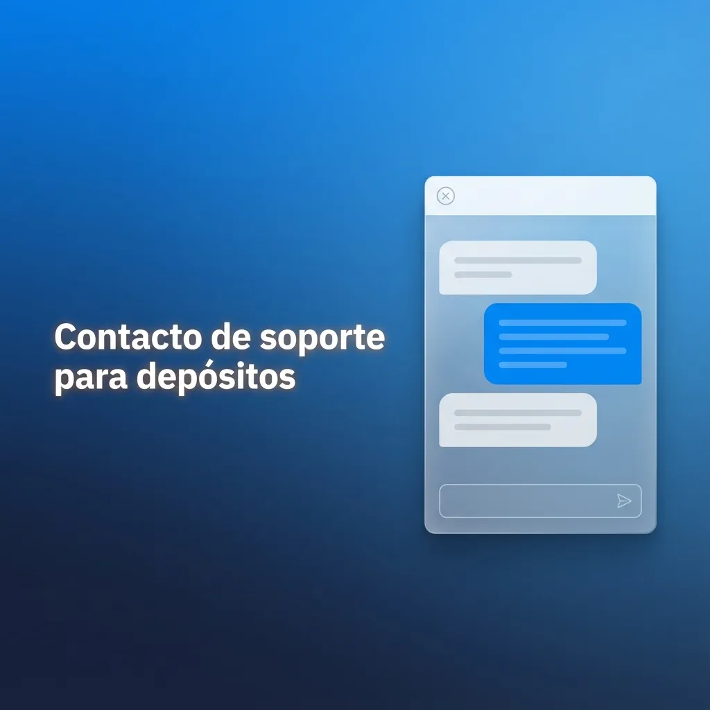 Ilustración de opciones de soporte para depósitos: chat en vivo, correo, formulario en el sitio y mensajería instantánea.