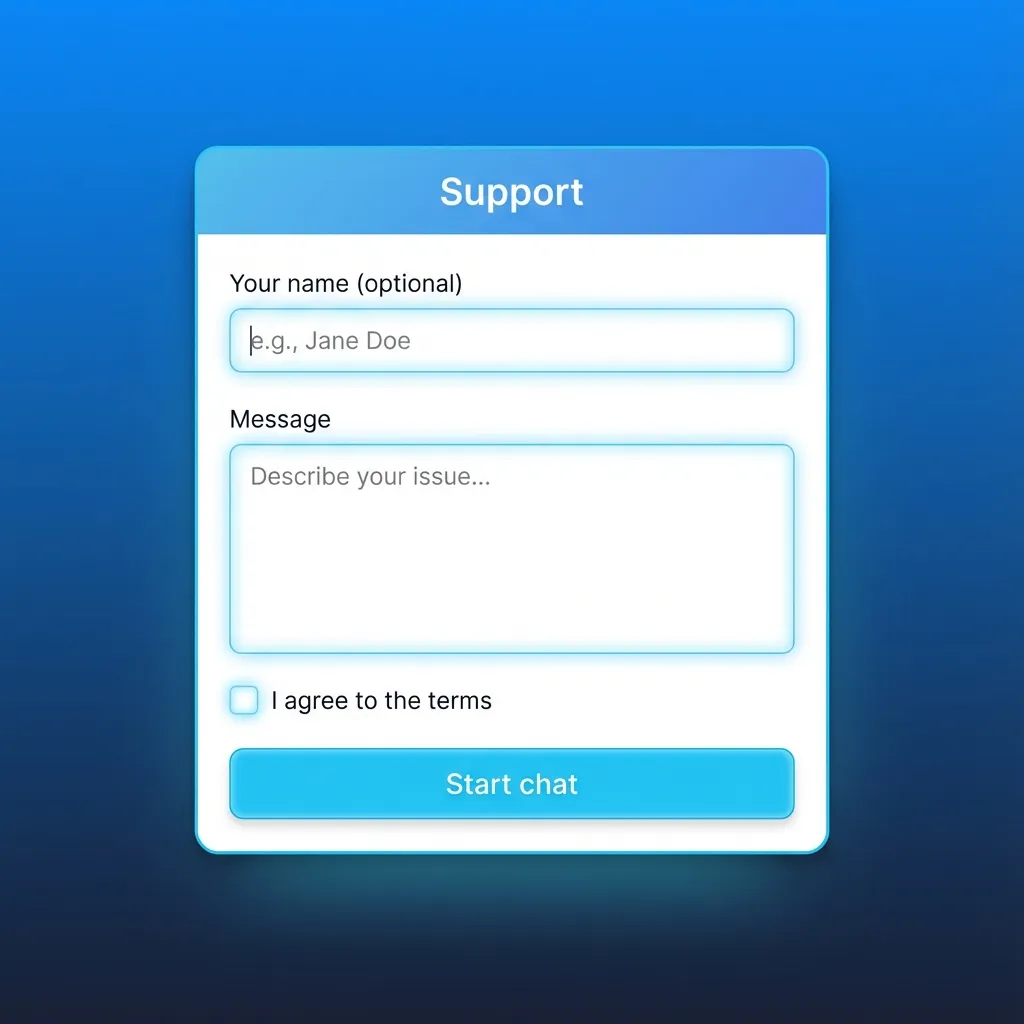 Ilustración de soporte al cliente 1win Chile con chat en vivo, correo y centro de ayuda en español.