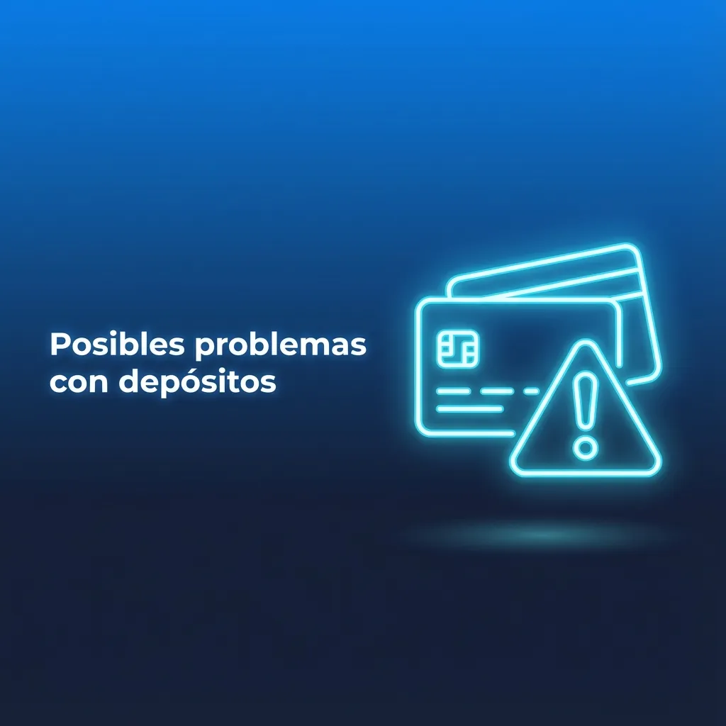 Ilustración de una persona revisando problemas con depósitos en línea en una pantalla con iconos de alerta