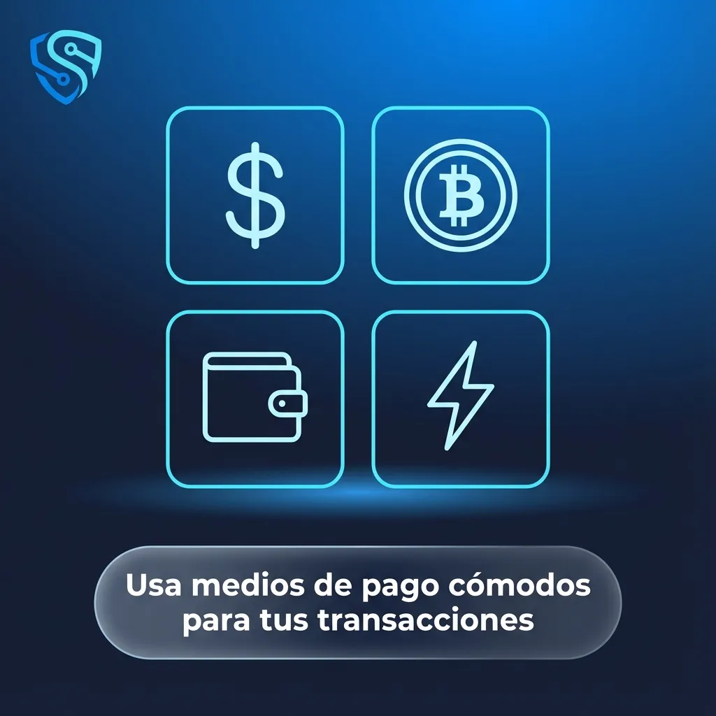 Ilustración de usuario chileno eligiendo métodos de pago locales seguros en línea, como RedCompra, Webpay y tarjetas bancarias