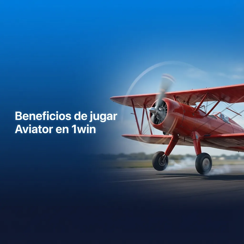 Infografía “Beneficios de jugar Aviator en 1win” con lista de bono de bienvenida, modo demo, pagos locales y soporte.