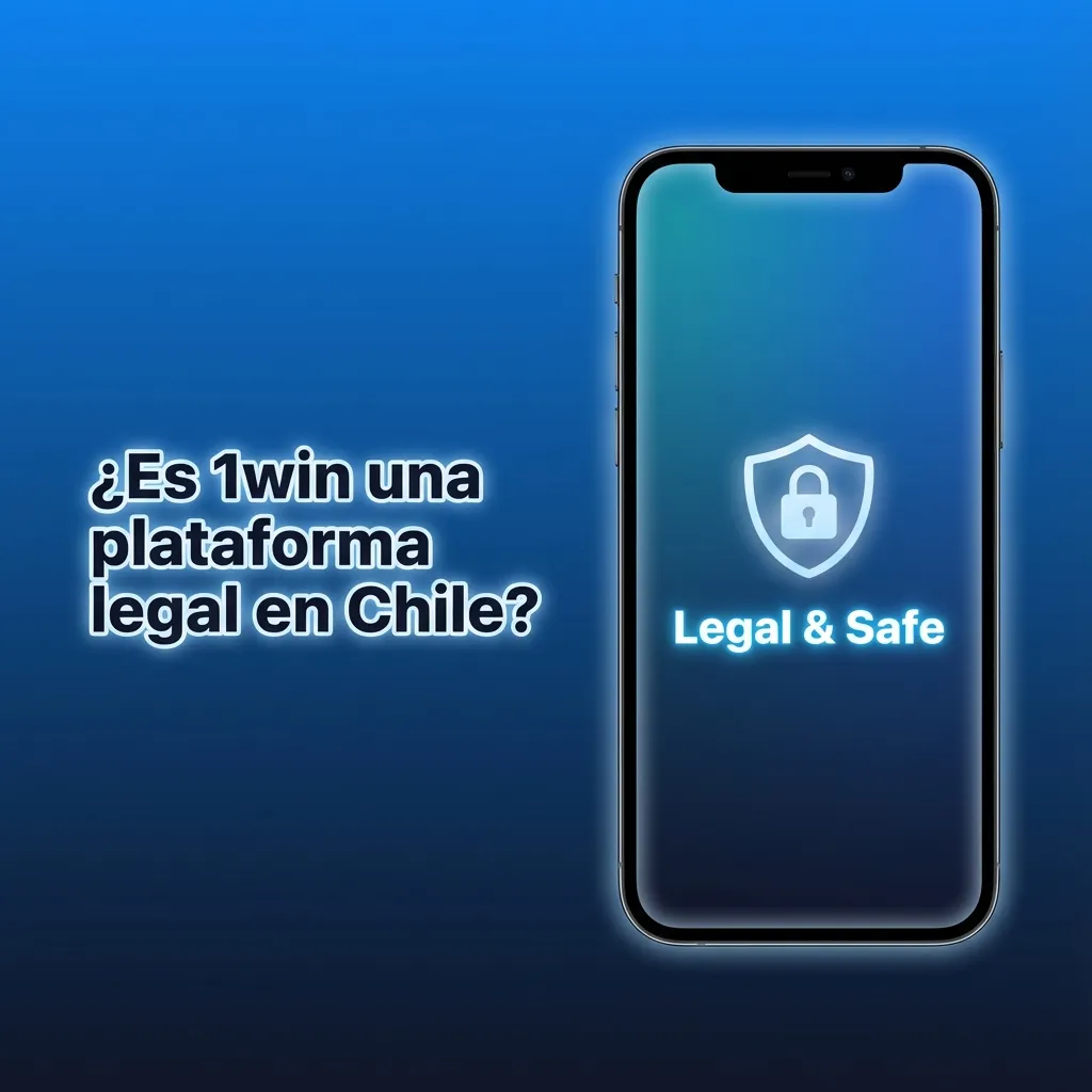 Ilustración sobre 1win en Chile, mostrando licencia internacional, seguridad de datos y mensaje de juego responsable