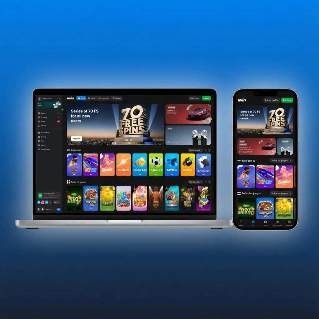 Interfaz del sitio 1win Chile con menú superior de apuestas, casino, promociones, soporte y acceso a cuenta y app