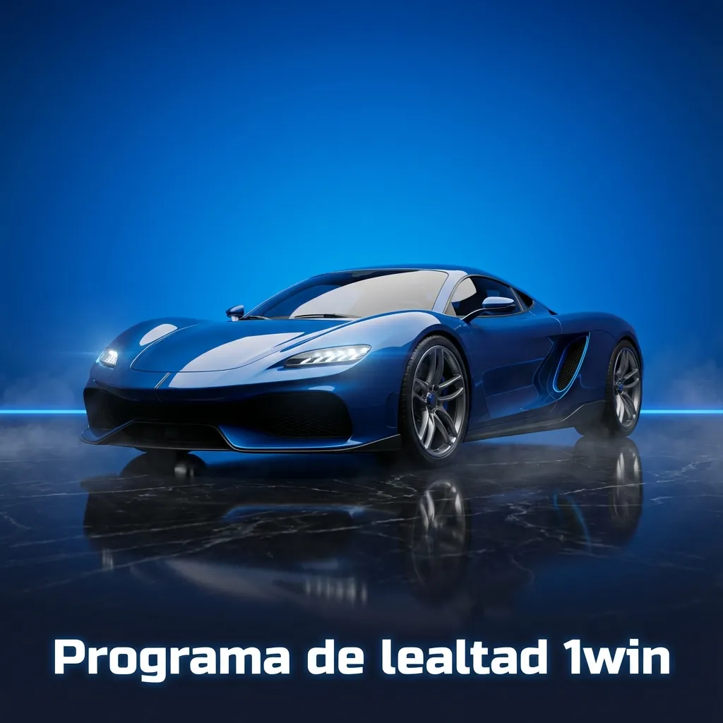 Pantalla del programa de lealtad 1win con niveles VIP, puntos acumulados y beneficios como cashback y promociones