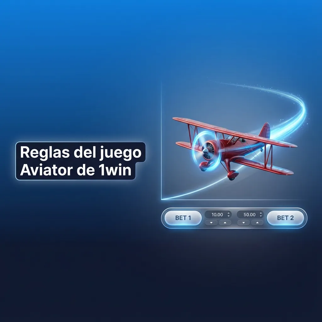 Ilustración de Aviator de 1win: avión despegando, multiplicador subiendo y jugador listo para retirar la apuesta