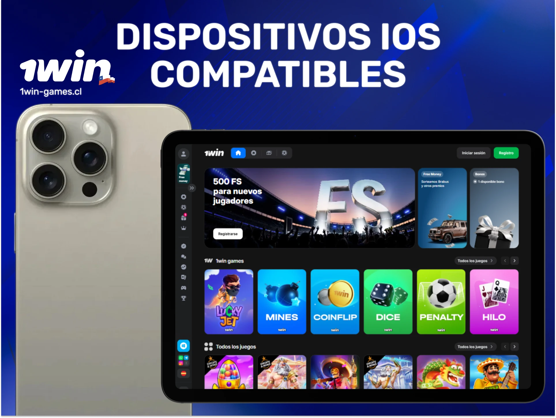 Consulta los modelos iOS compatibles con la 1win App y empieza ahora.