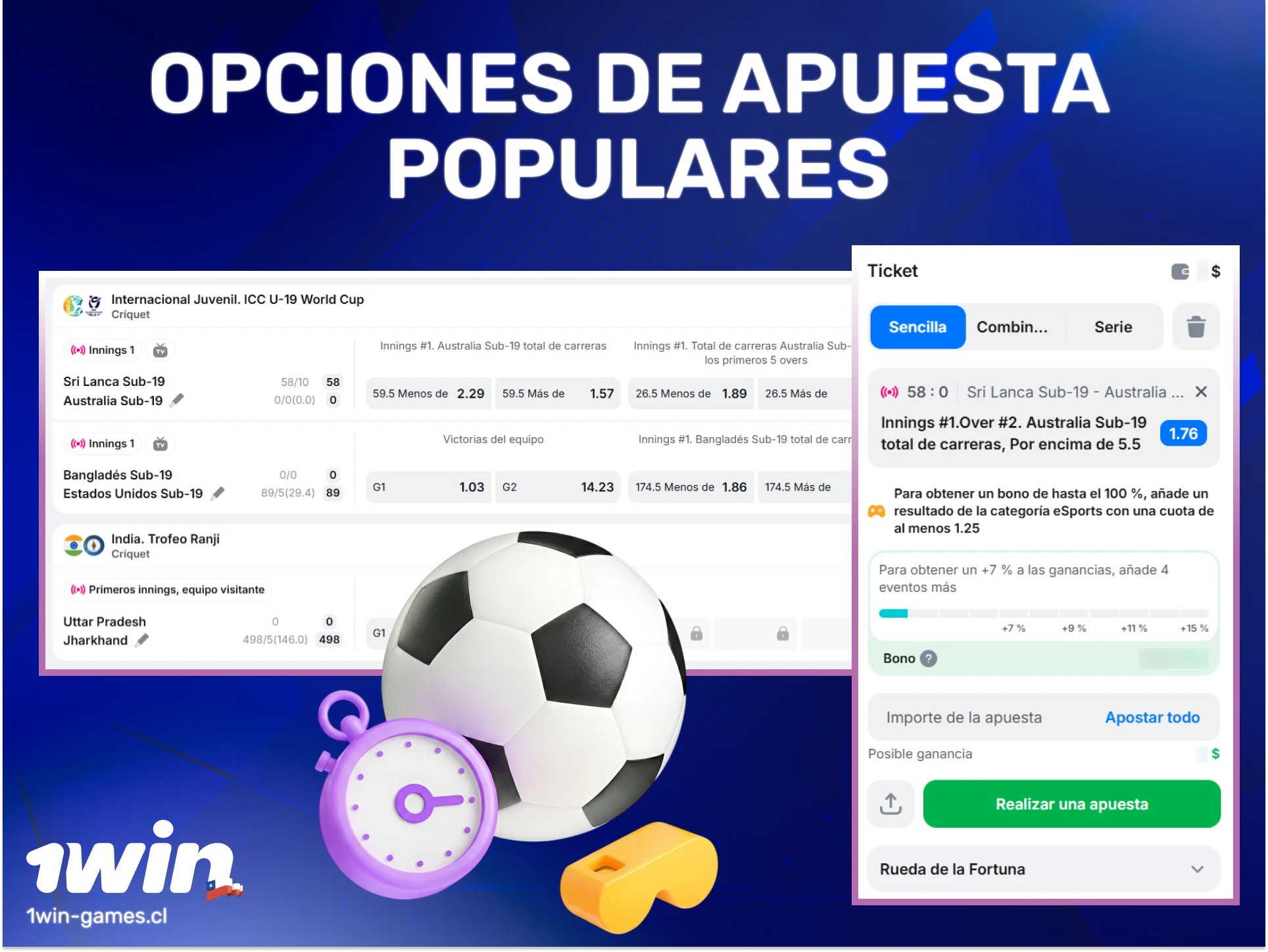 Descubre las opciones de apuesta populares en 1win Chile y personaliza tu estrategia hoy.