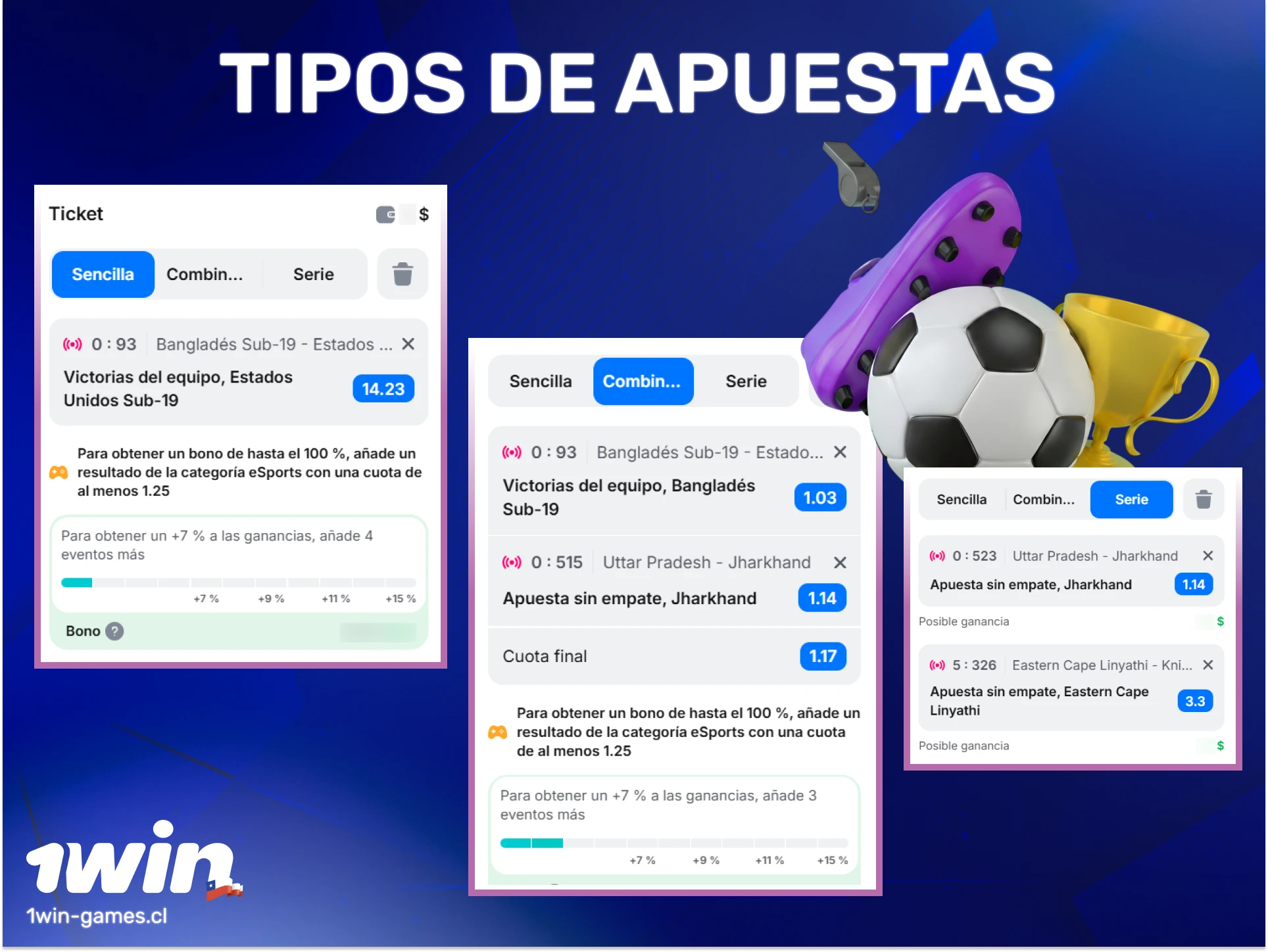 Descubre los diversos tipos de apuestas en 1win Chile y personaliza tu experiencia hoy.