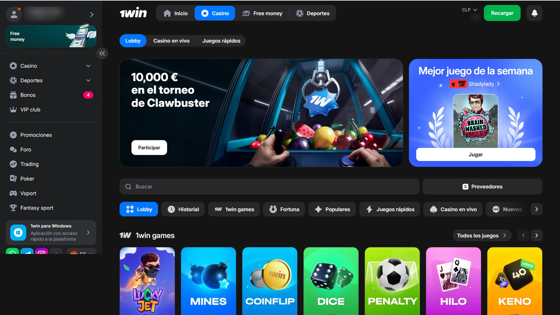 Disfruta de los mejores juegos en el casino de 1win y gana grandes premios.