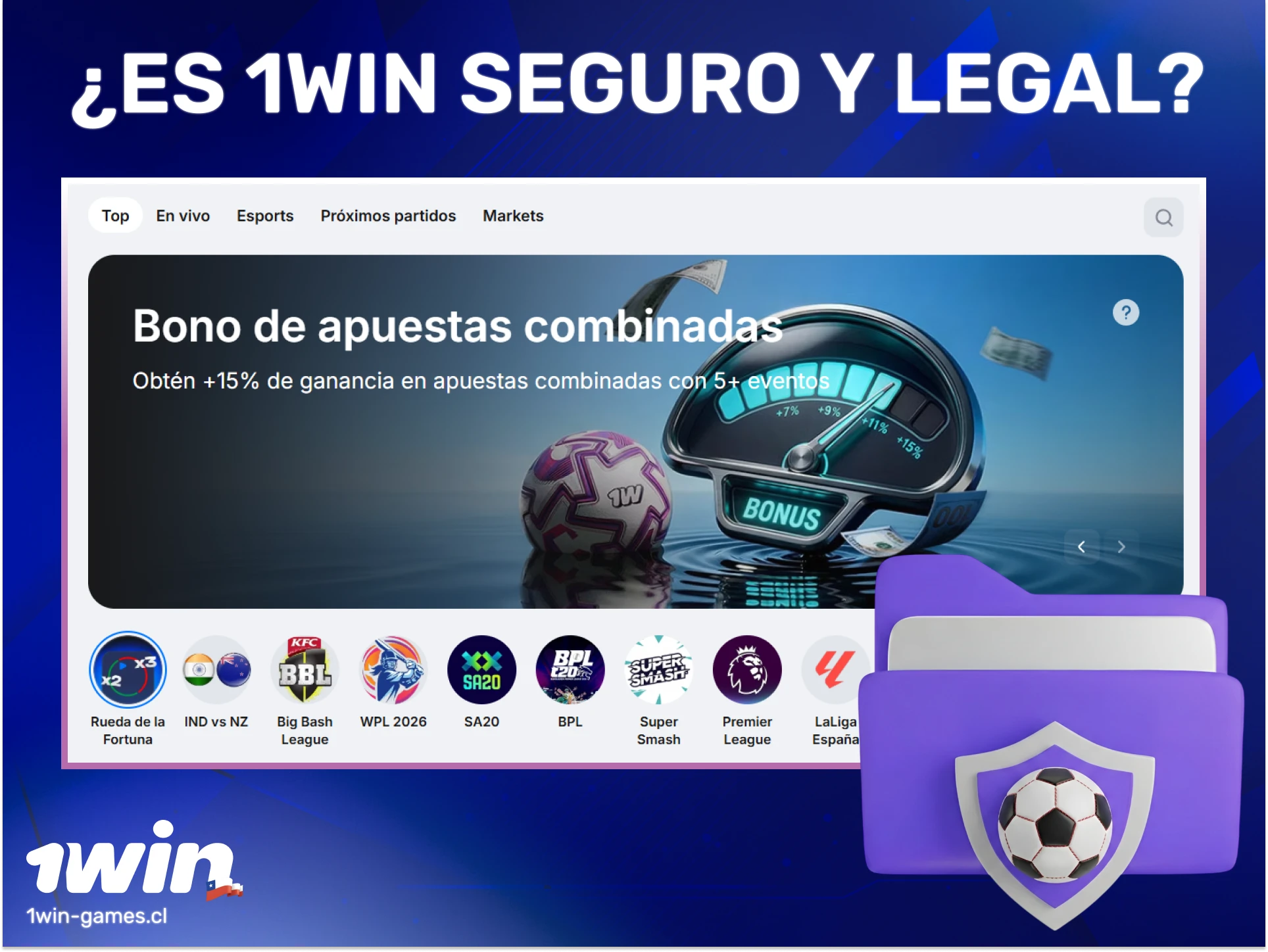 Verifica la seguridad y legalidad de 1win en Chile para apostar con total confianza hoy.
