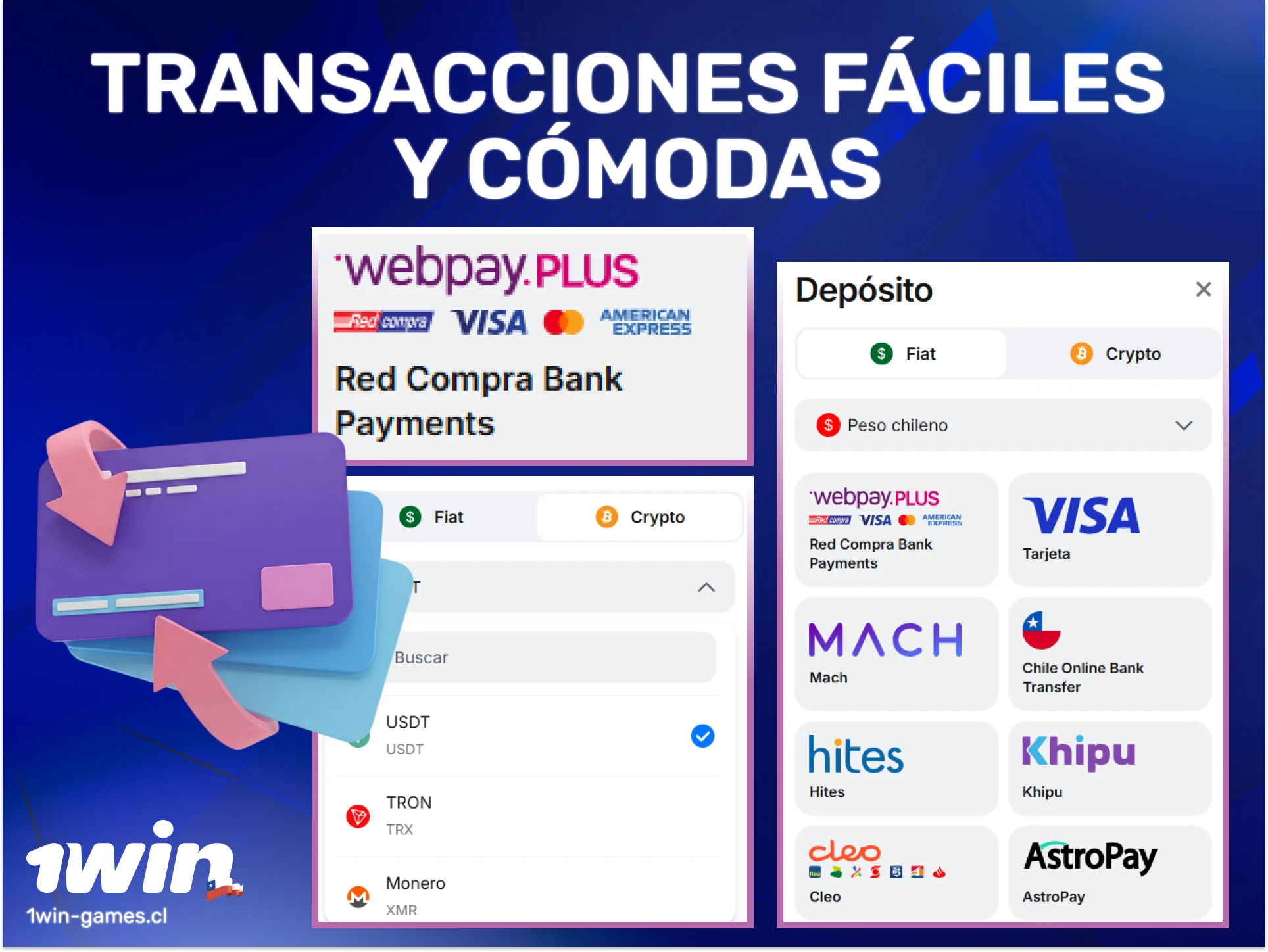 Usa medios de pago cómodos para tus transacciones en 1win y gestiona tu dinero con facilidad hoy.