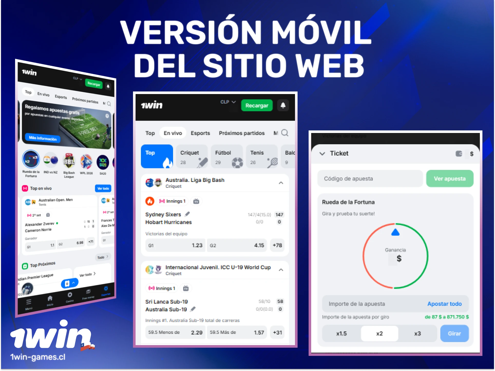 Accede a la versión móvil del sitio web de 1win para apostar con total comodidad hoy.