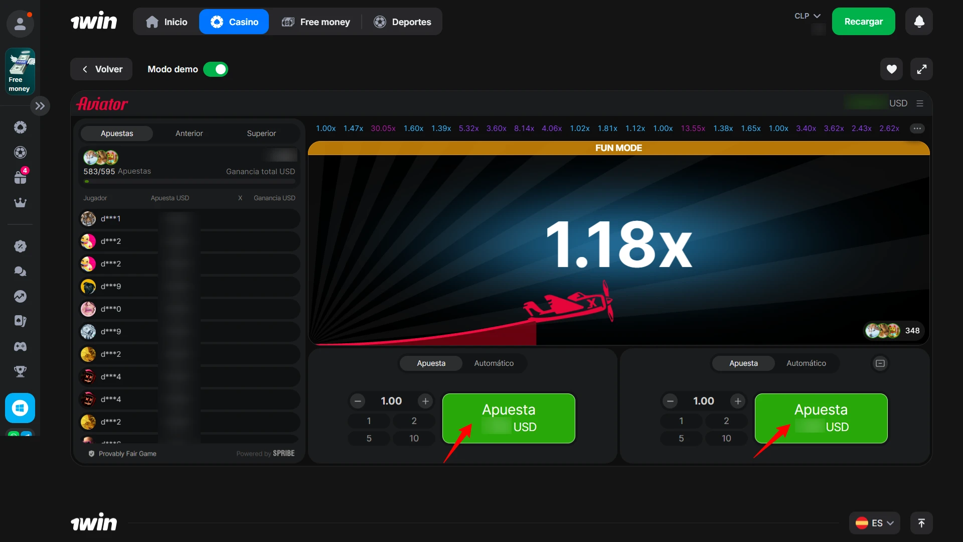 Configura tu apuesta en Aviator de 1win y observa cómo sube el multiplicador hoy.