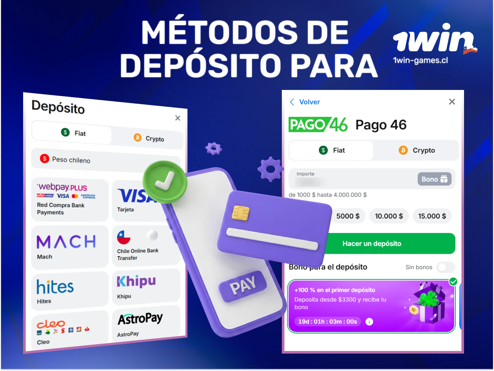 Conoce los métodos de depósito para Aviator en 1win Chile y recarga tu cuenta de forma instantánea hoy.