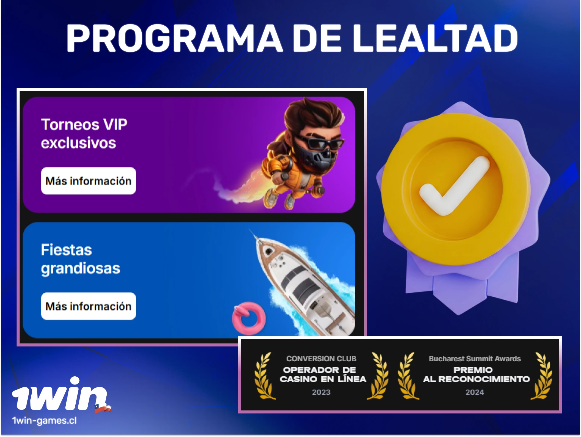 Únete al programa de lealtad de 1win y recibe recompensas exclusivas por jugar.