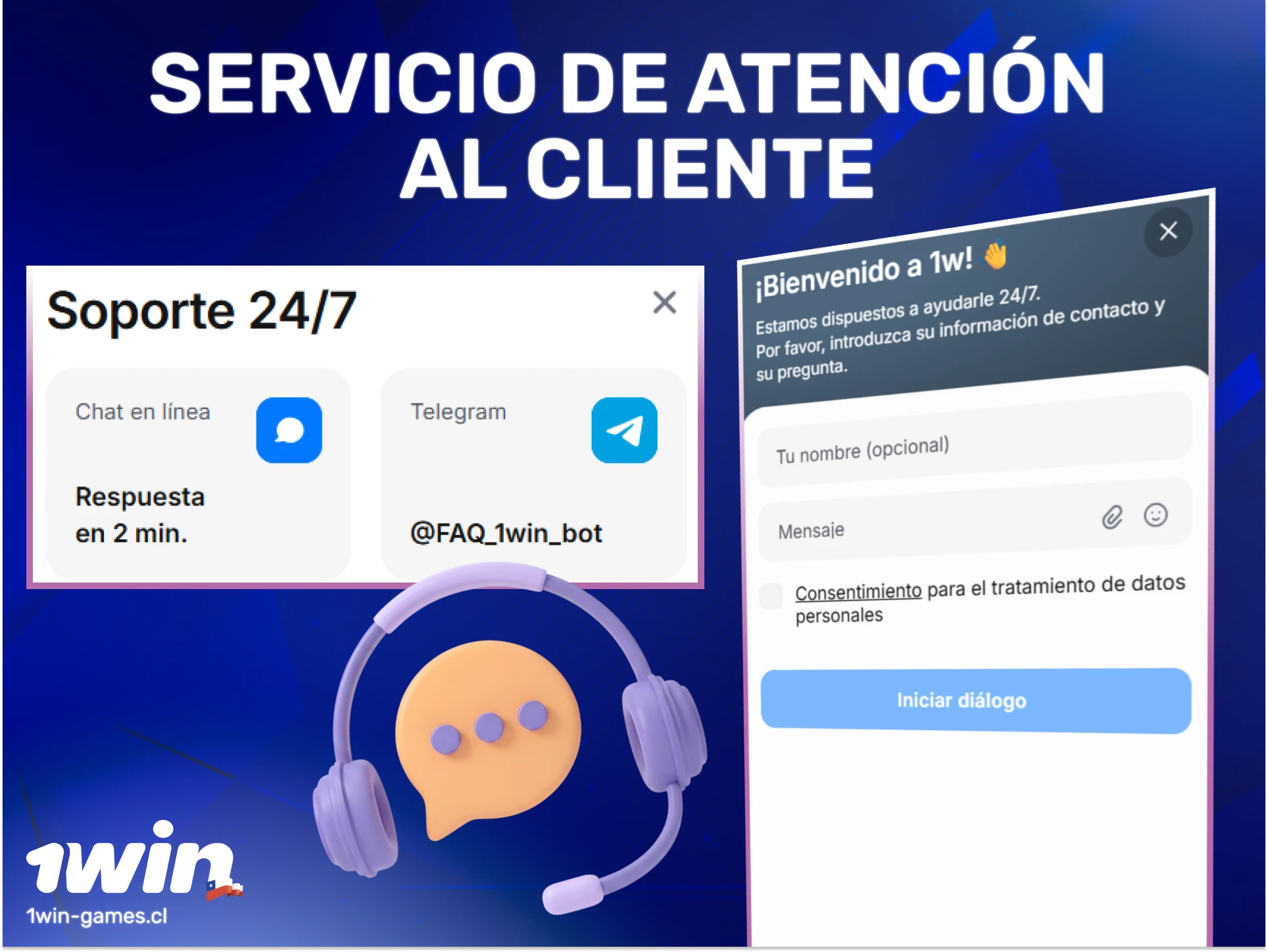 Comunícate con soporte de 1win Casino para resolver tus dudas hoy.