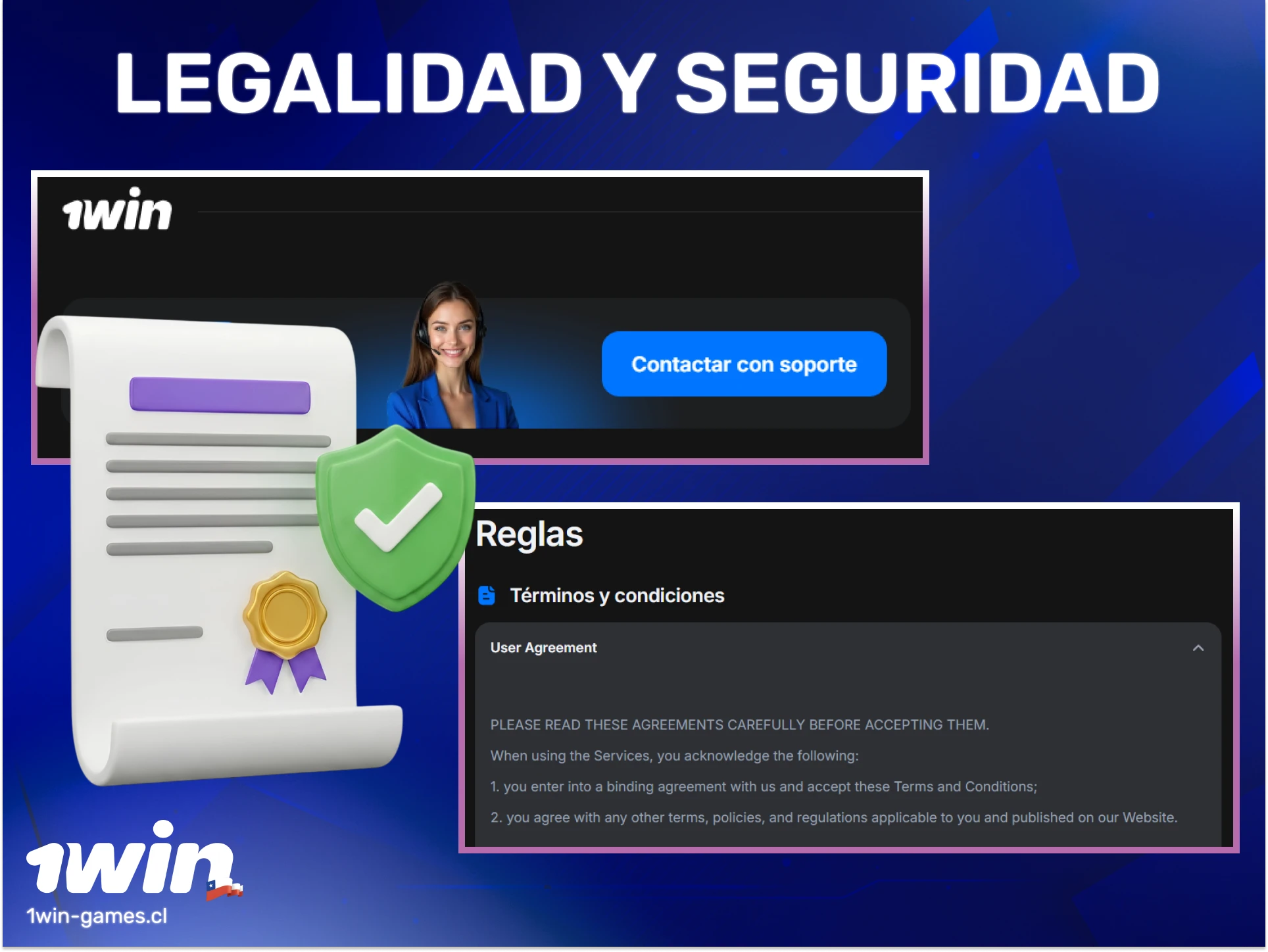 Regístrate en 1win Casino Chile para jugar de forma segura y legal.