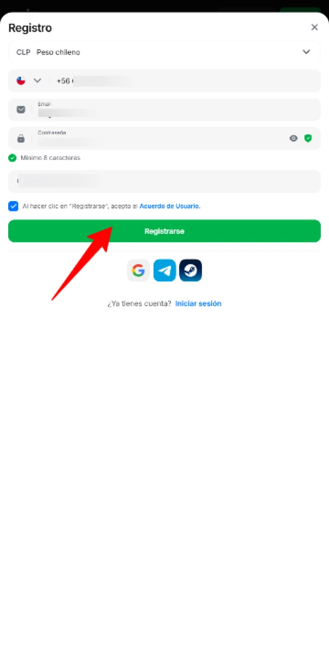 Confirma la cuenta en la 1win App para realizar tu primera apuesta.