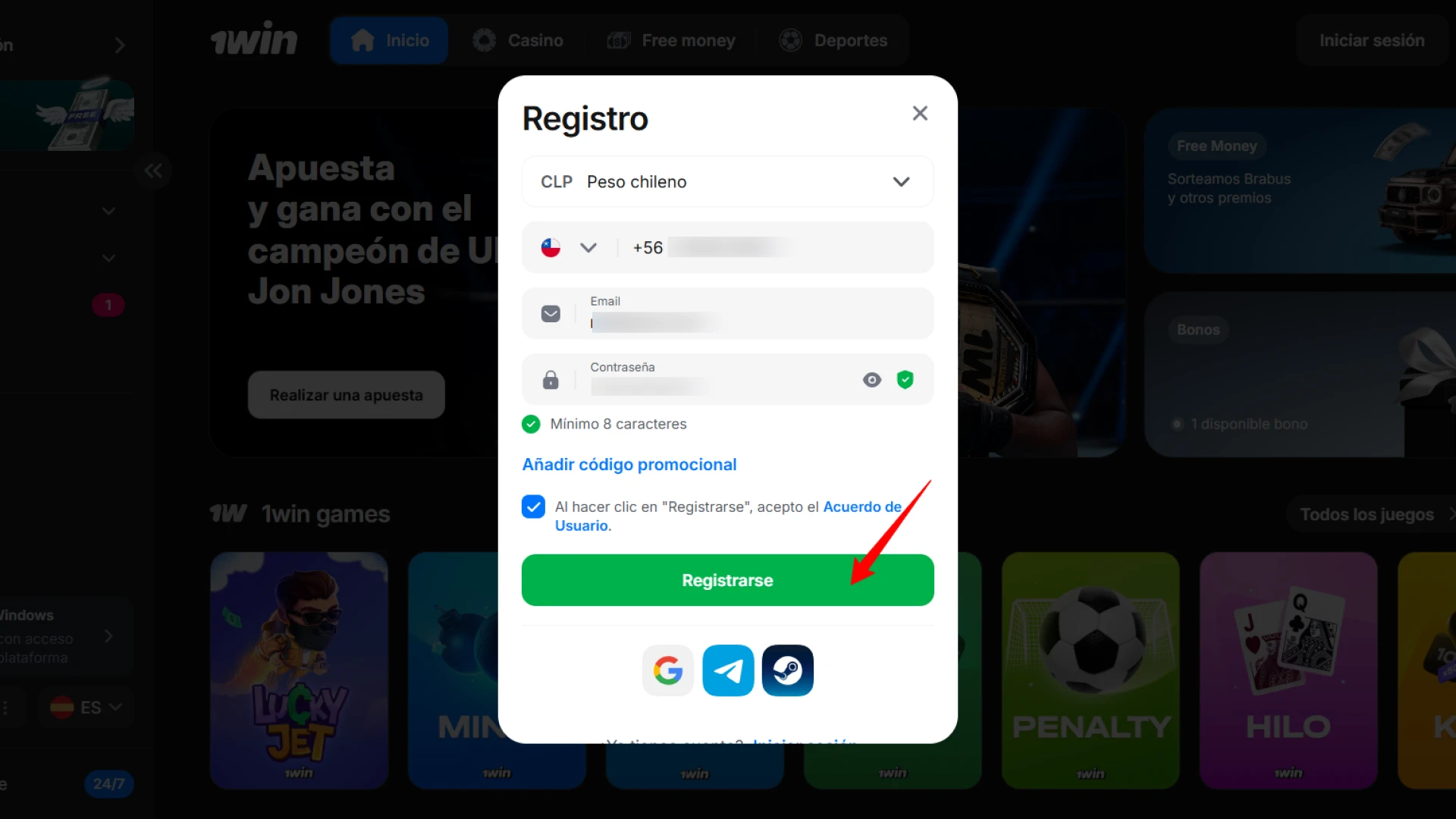 Confirma tu cuenta y empieza a apostar en tus deportes favoritos ya.