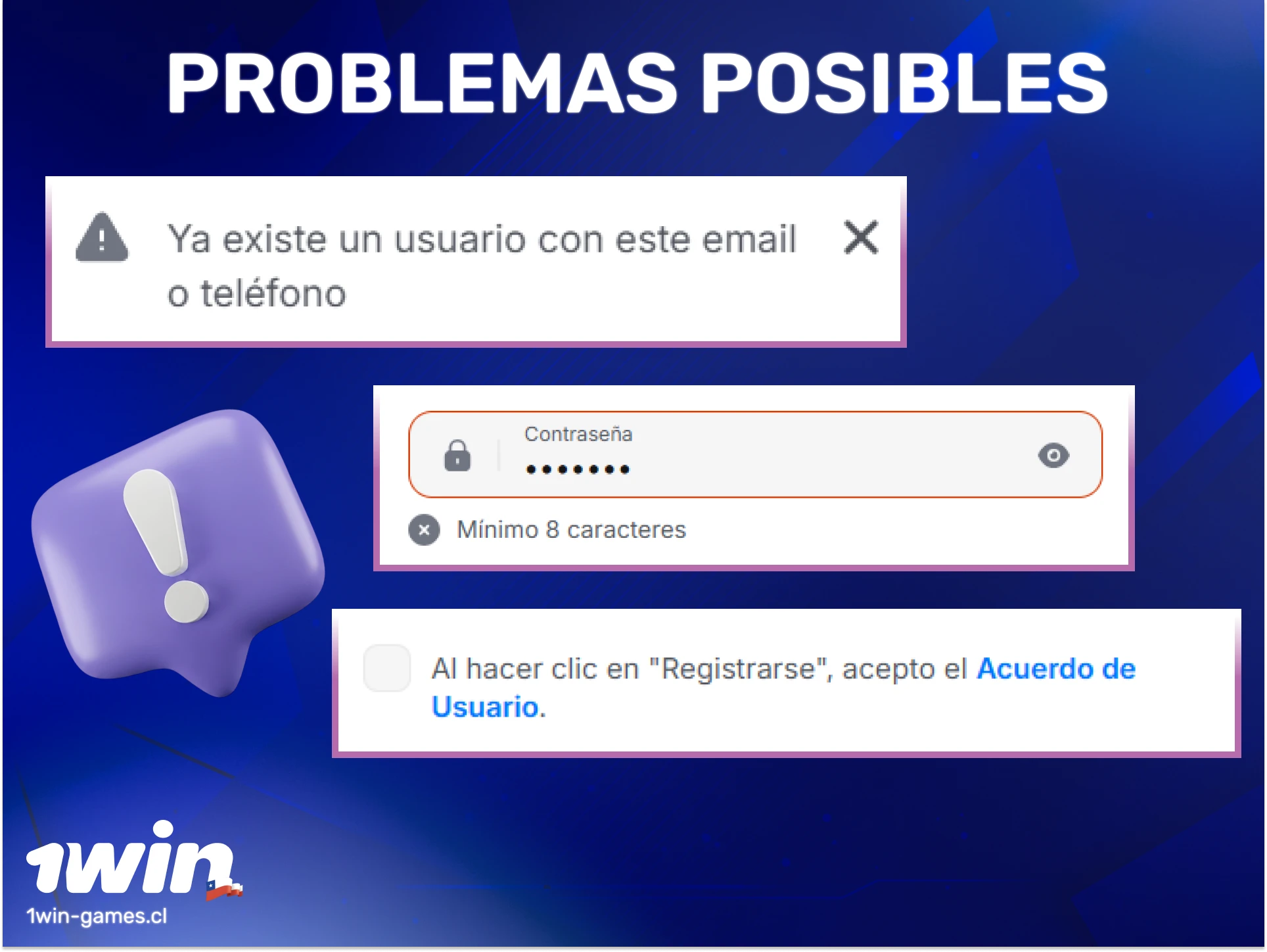 Soluciona los problemas de registro en 1win y comienza a apostar ahora.