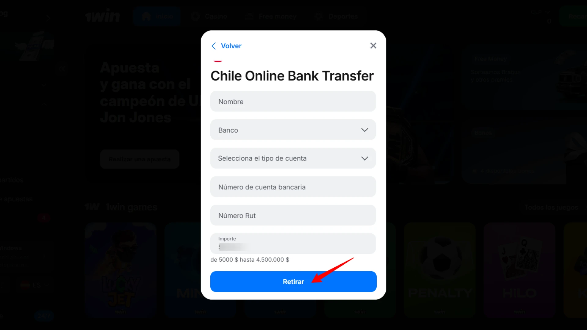 Revisa y confirma la solicitud de retiro para recibir tus ganancias pronto.