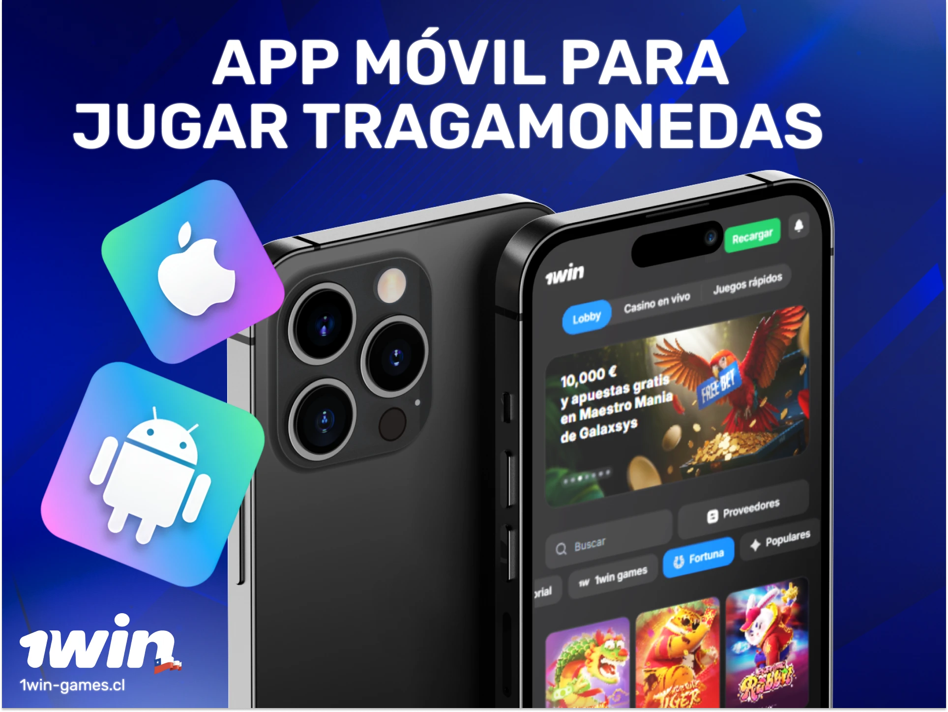Descarga la app móvil para jugar tragamonedas en 1win Chile y lleva la emoción del casino en tu bolsillo hoy.